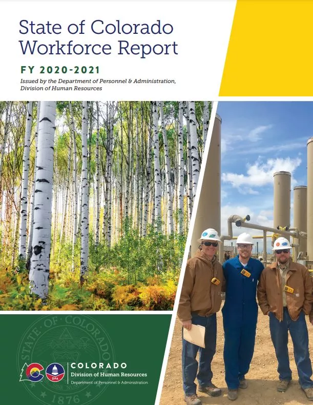 FY 2020-21 State of Colorado Workforce Report Cover