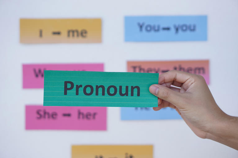 Pronoun, I, me, you, she, her, they, them